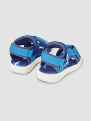 JoJo Maman Bébé Navy Blue Shark Sandals - Image 2 of 4
