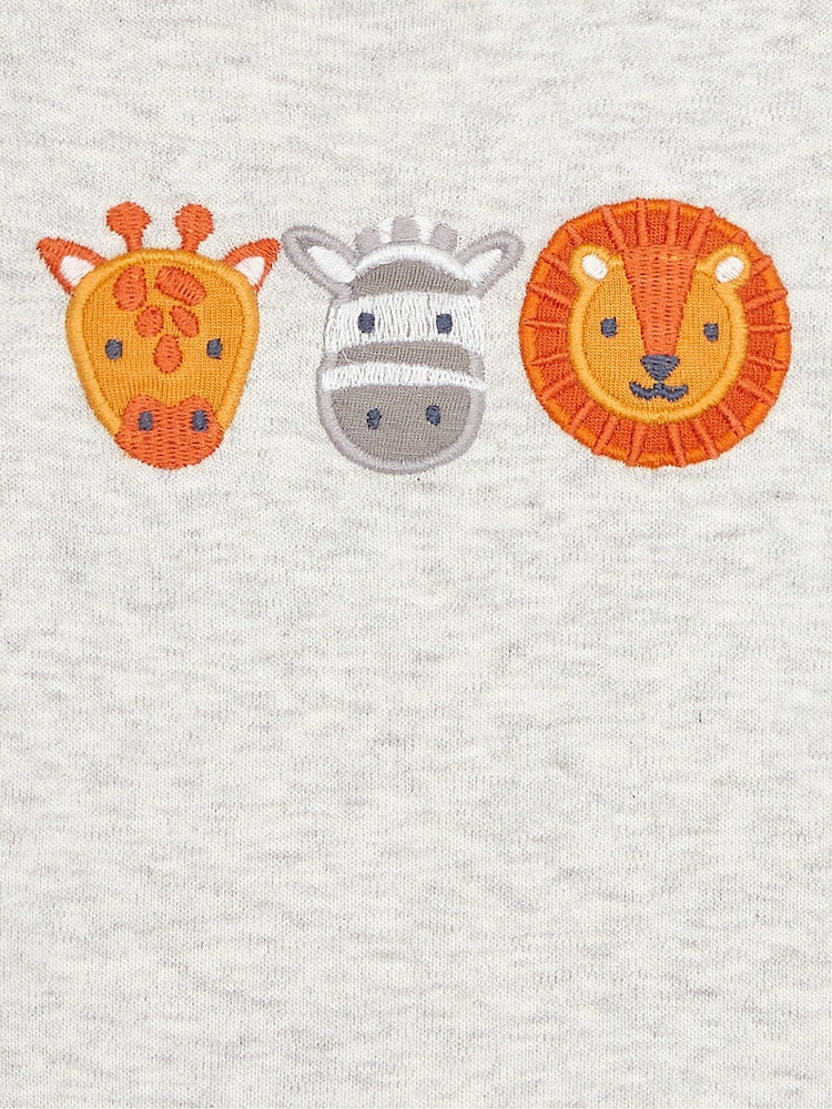 JoJo Maman Bébé Blue 2-Pack Safari Jersey Pyjamas - Image 10 of 10