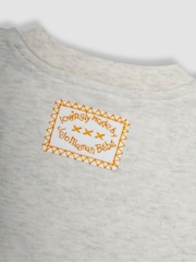JoJo Maman Bébé Natural Cream Giraffe Appliqué Zip Sleepsuit - Image 3 of 3