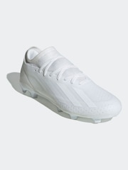 adidas White X Crazyfast.3 Firm Ground Football Boots - Image 4 of 9