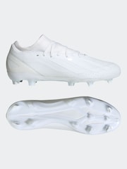 adidas White X Crazyfast.3 Firm Ground Football Boots - Image 5 of 9