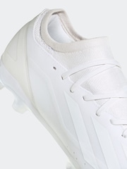 adidas White X Crazyfast.3 Firm Ground Football Boots - Image 9 of 9