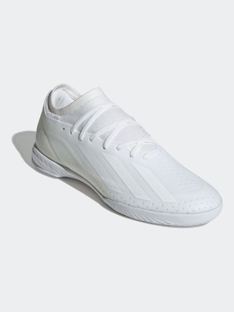 adidas White X Crazyfast.3 Indoor Boots - Image 2 of 8
