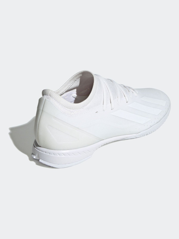 adidas White X Crazyfast.3 Indoor Boots - Image 3 of 8