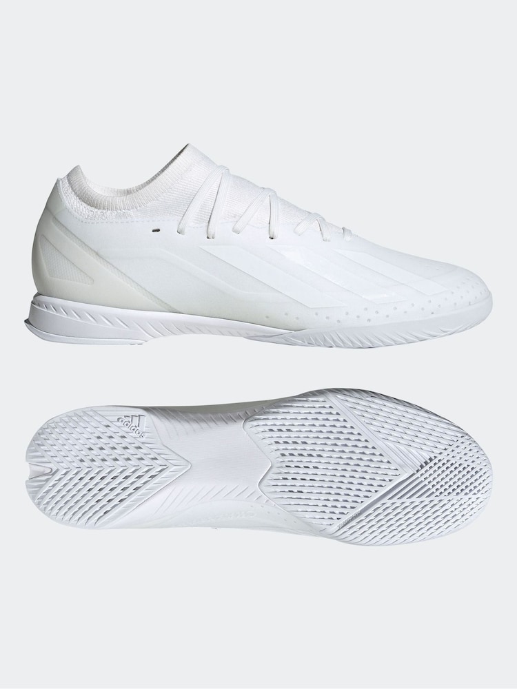 adidas White X Crazyfast.3 Indoor Boots - Image 5 of 8