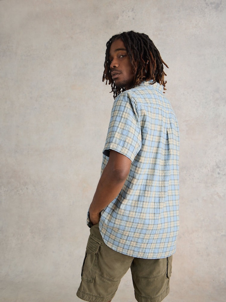White Stuff Blue Madras Check Shirt - Image 2 of 7 White Stuff Blue Madras Check Shirt - Image 2 of 7