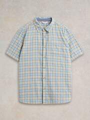 White Stuff Blue Madras Check Shirt - Image 5 of 7