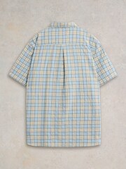 White Stuff Blue Madras Check Shirt - Image 6 of 7
