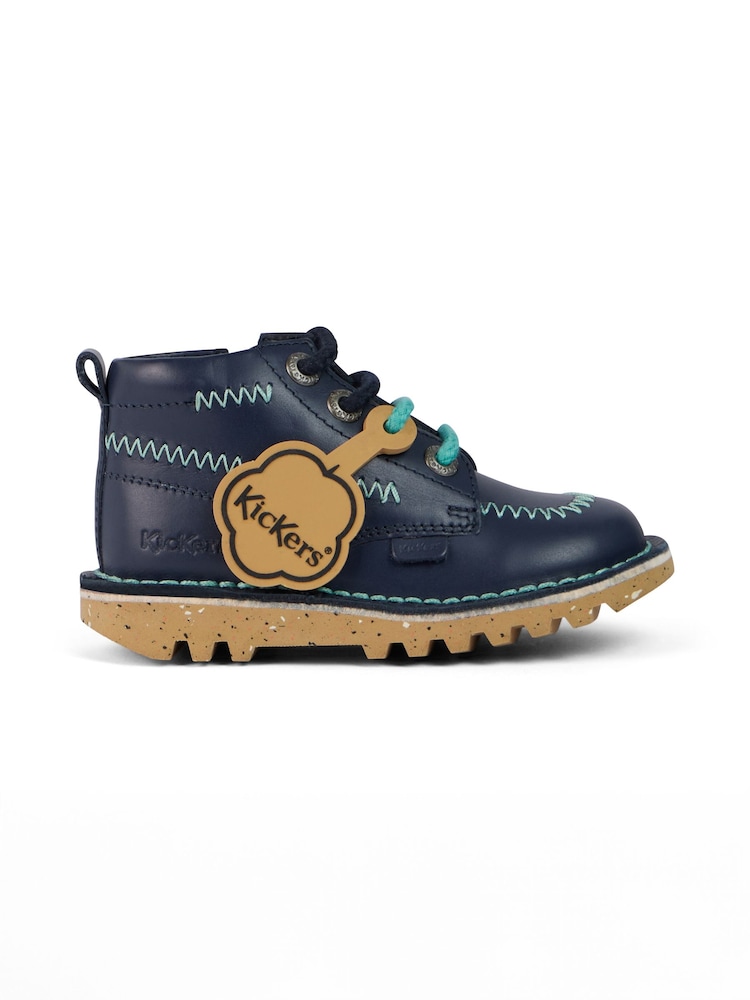 Kickers Blue Kick Hi Zig Zig Boots - Image 1 of 8