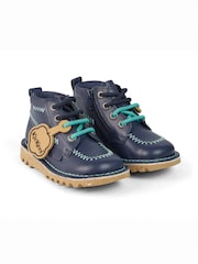Kickers Blue Kick Hi Zig Zig Boots - Image 2 of 8