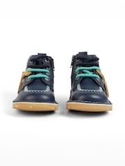 Kickers Blue Kick Hi Zig Zig Boots - Image 3 of 8