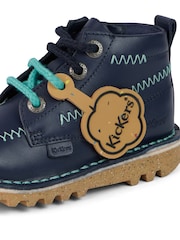 Kickers Blue Kick Hi Zig Zig Boots - Image 8 of 8