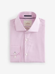 Light Pink Signature Egyptian Cotton Textured Formal Shirt With Cutaway Collar - Image 5 of 7