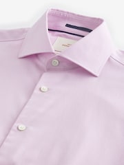 Light Pink Signature Egyptian Cotton Textured Formal Shirt With Cutaway Collar - Image 6 of 7