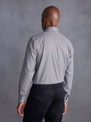 Neutral Brown Geometric Signature Geometric Print Single Cuff Shirt - Image 2 of 8