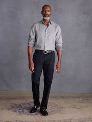 Neutral Brown Geometric Signature Geometric Print Single Cuff Shirt - Image 3 of 8