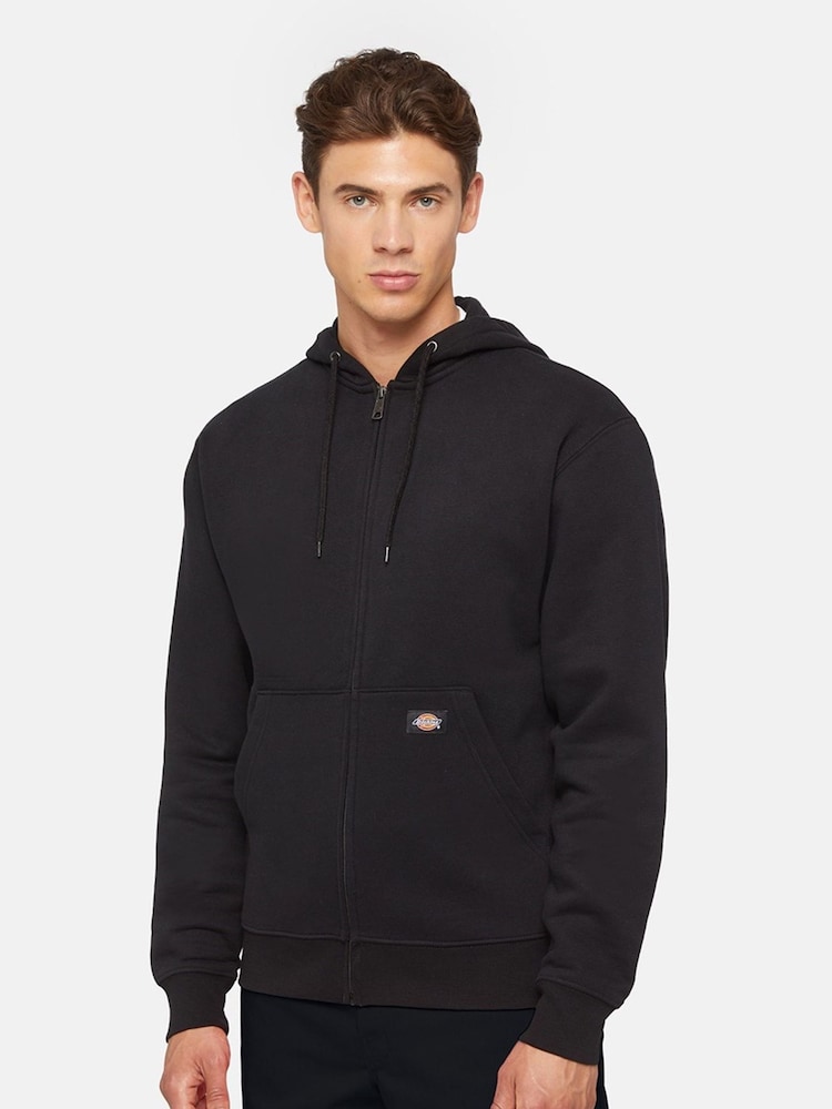 Dickies Black Everyday Fleece Zip 100% Cotton Hoodie - Image 1 of 6 Dickies Black Everyday Fleece Zip 100% Cotton Hoodie - Image 1 of 6