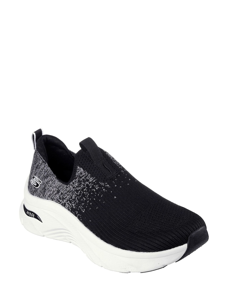 Negro - Skechers Womens Arch Fit D'Lux Key Journey Trainers - Imagen 2 de 3 Negro - Skechers Womens Arch Fit D'Lux Key Journey Trainers - Imagen 2 de 3