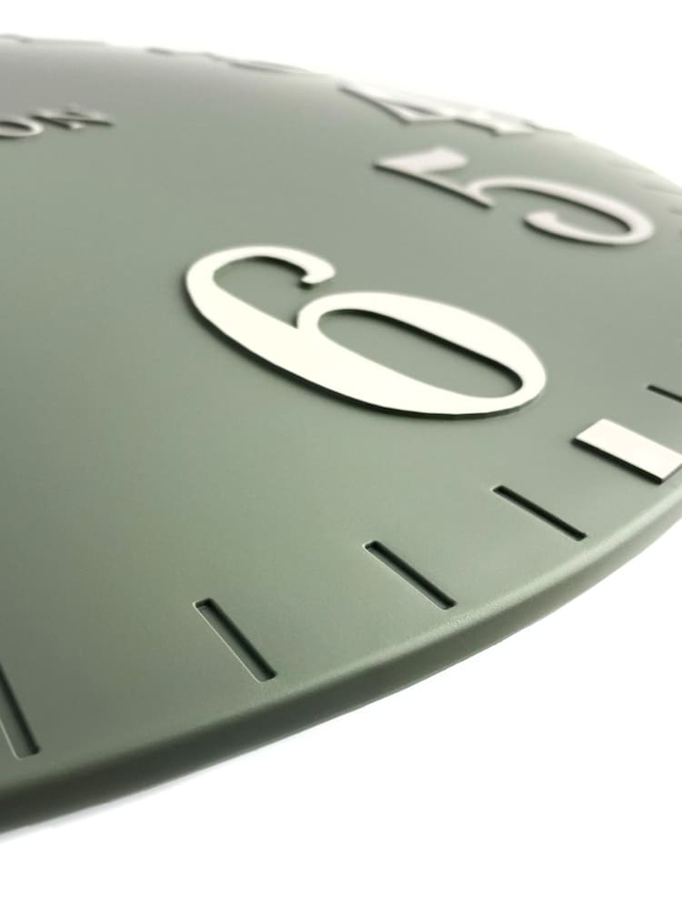 Thomas Kent Clocks Green Medium Arabic Seagrass Wall Clock - Image 4 of 4