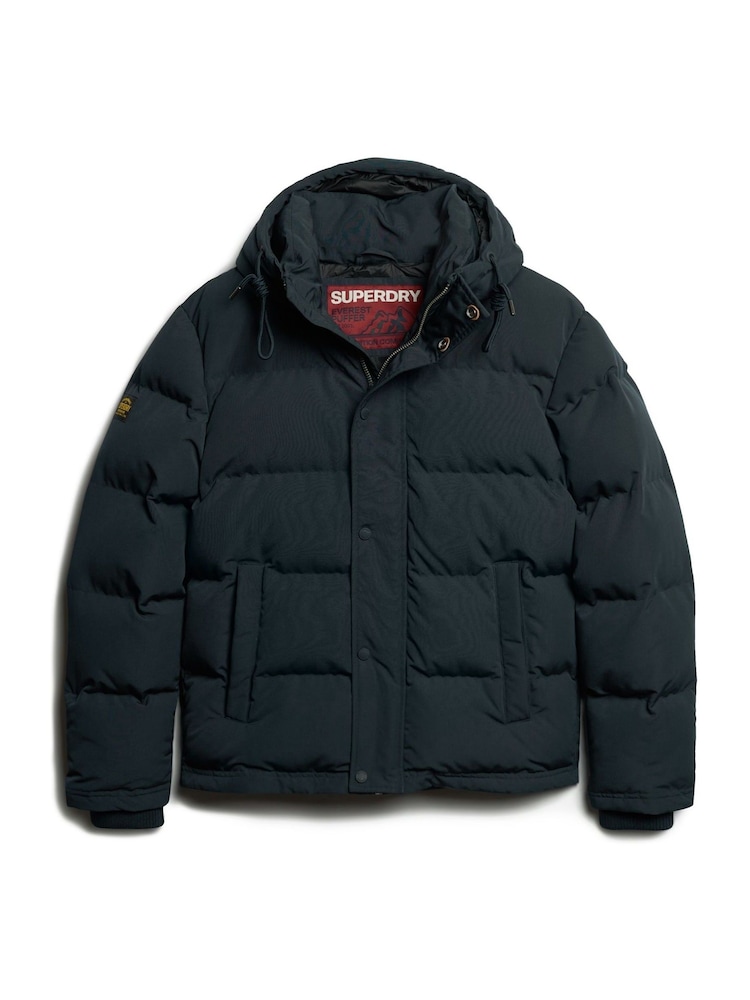 Superdry Blue Everest Hooded Puffer Jacket - Image 5 of 7