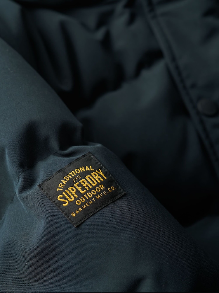 modra - Superdry puhovka s kapuco Superdry Everest - Slika 7 iz 7