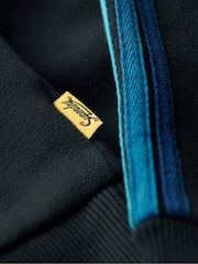 Superdry Blue Terrain Sleeve Stripe Logo Hoodie - Image 5 of 6