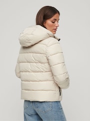 Superdry Nude Hooded Spirit Sports Puffer Jacket - Image 2 of 6