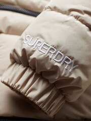 Superdry Nude Hooded Spirit Sports Puffer Jacket - Image 6 of 6