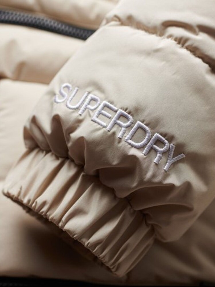 Superdry Nude Hooded Spirit Sports Puffer Jacket - Image 6 of 6