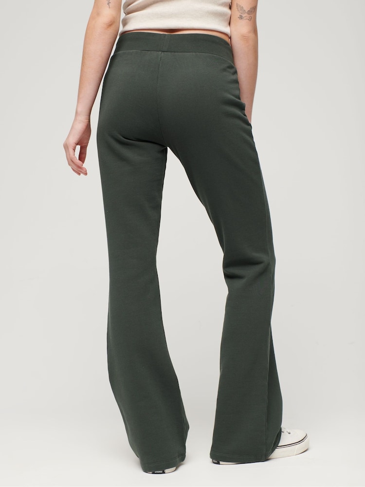 Superdry Green Athletic Essentials Wide Leg 100% Cotton Joggers - Image 8 of 8 Superdry Green Athletic Essentials Wide Leg 100% Cotton Joggers - Image 8 of 8