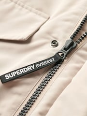 Superdry Nude Hooded Everest Puffer Bomber Jacket - Image 5 of 6