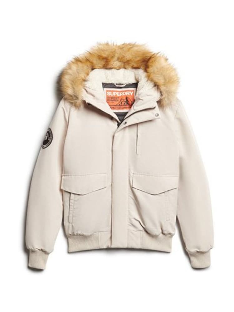 Superdry Nude Hooded Everest Puffer Bomber Jacket - Image 6 of 6