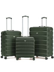 Flight Knight Dark Green EasyJet (Paid), Jet2 & British Airways Over Head Luggage Cabin Case + Medium & Large Checked Baggage Hold Luggage - Image 1 of 1