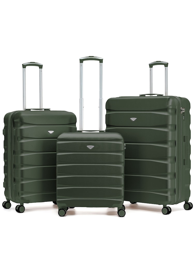 Flight Knight Dark Green EasyJet (Paid), Jet2 & British Airways Over Head Luggage Cabin Case + Medium & Large Checked Baggage Hold Luggage - Image 1 of 1