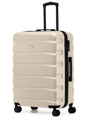 Flight Knight Cream 8 Wheel ABS Hard Case Hold Suitcase - Image 1 of 1