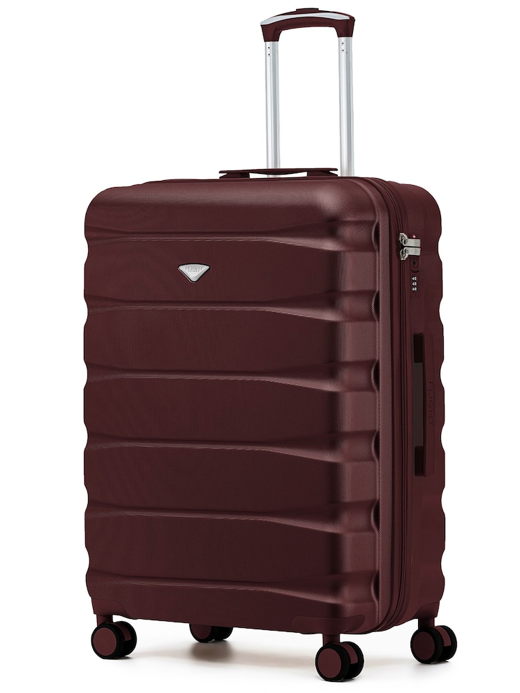 Flight Knight Dark Brown 8 Wheel ABS Hard Case Hold Suitcase - Image 2 of 4 Flight Knight Dark Brown 8 Wheel ABS Hard Case Hold Suitcase - Image 2 of 4
