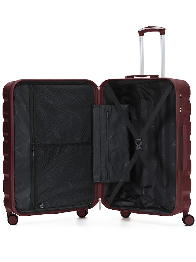 Flight Knight Dark Brown 8 Wheel ABS Hard Case Hold Suitcase - Image 4 of 4 Flight Knight Dark Brown 8 Wheel ABS Hard Case Hold Suitcase - Image 4 of 4