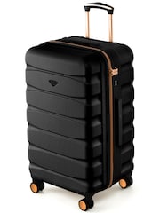 Flight Knight Black 70cm Trunk Suitcase Hard Shell Checked Luggage Long-Haul Travel Large Capacity Interior & TSA Lock Approved on Most UK  Airlines - Image 1 of 1
