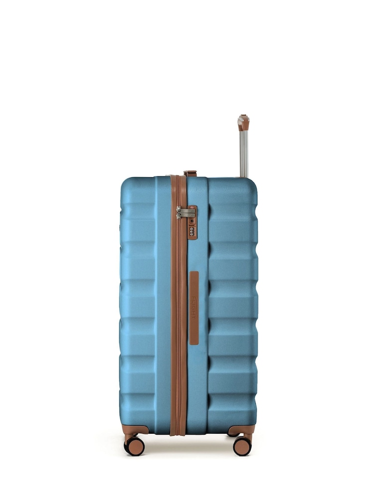 Flight Knight Blue 80cm Trunk Suitcase Hard Shell Checked Luggage Long-Haul Travel Large Capacity Interior & TSA Lock Approved on Most UK Airlines - Image 2 of 3 Flight Knight Blue 80cm Trunk Suitcase Hard Shell Checked Luggage Long-Haul Travel Large Capacity Interior & TSA Lock Approved on Most UK Airlines - Image 2 of 3