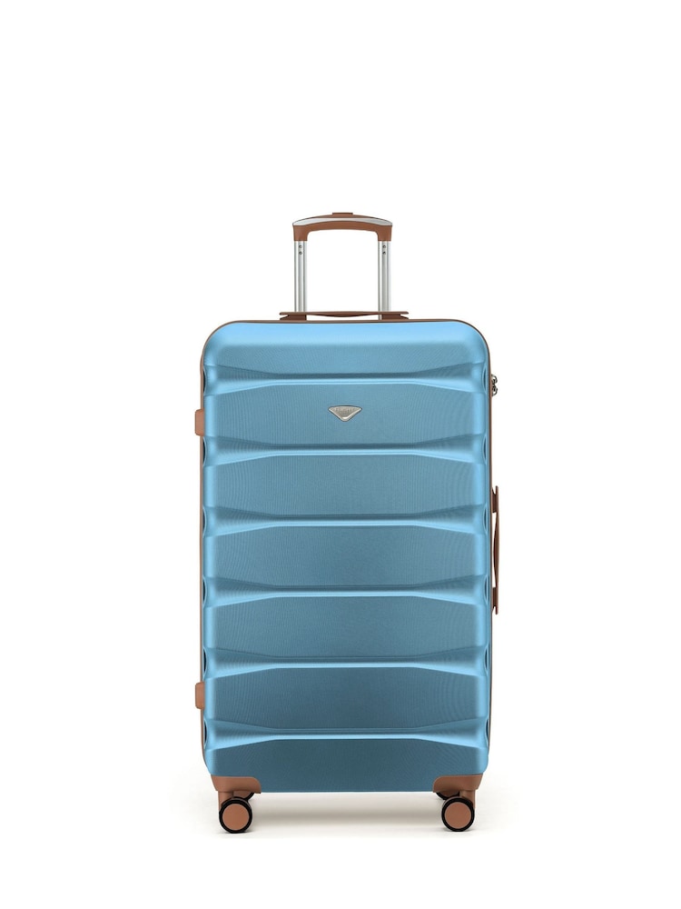 Flight Knight Blue 80cm Trunk Suitcase Hard Shell Checked Luggage Long-Haul Travel Large Capacity Interior & TSA Lock Approved on Most UK Airlines - Image 3 of 3 Flight Knight Blue 80cm Trunk Suitcase Hard Shell Checked Luggage Long-Haul Travel Large Capacity Interior & TSA Lock Approved on Most UK Airlines - Image 3 of 3