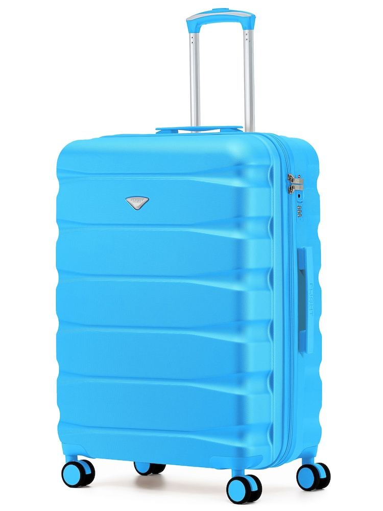 Flight Knight Bright Blue 8 Wheel ABS Hard Case Hold Suitcase - Image 1 of 1 Flight Knight Bright Blue 8 Wheel ABS Hard Case Hold Suitcase - Image 1 of 1