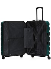 Flight Knight Green 8 Wheel ABS Hard Case Hold Suitcase - Image 4 of 4