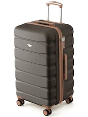 Flight Knight Brown 70cm Trunk Suitcase Hard Shell Checked Luggage Long-Haul Travel Large Capacity Interior & TSA Lock Approved on Most UK  Airlines - Image 1 of 1