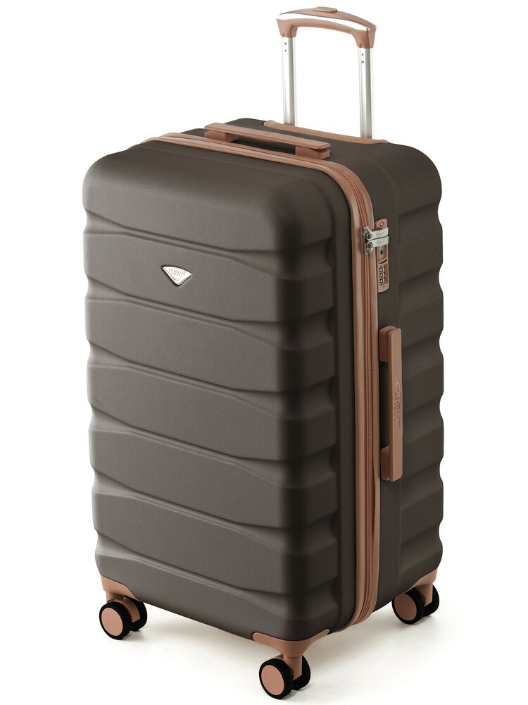 Flight Knight Brown 70cm Trunk Suitcase Hard Shell Checked Luggage Long-Haul Travel Large Capacity Interior & TSA Lock Approved on Most UK Airlines - Image 1 of 1 Flight Knight Brown 70cm Trunk Suitcase Hard Shell Checked Luggage Long-Haul Travel Large Capacity Interior & TSA Lock Approved on Most UK Airlines - Image 1 of 1