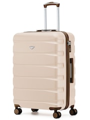 Flight Knight Pastel Cream 8 Wheel ABS Hard Case Hold Suitcase - Image 1 of 1