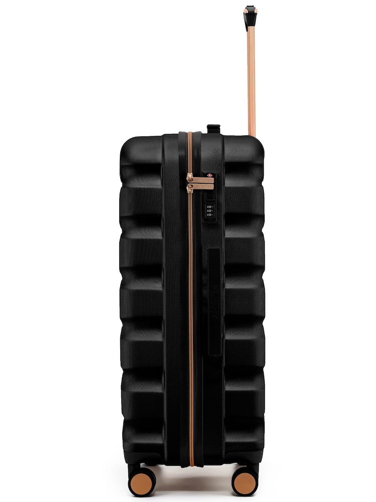 Flight Knight Black Ground 8 Wheel ABS Hard Case Hold Suitcase - Image 2 of 4 Flight Knight Black Ground 8 Wheel ABS Hard Case Hold Suitcase - Image 2 of 4