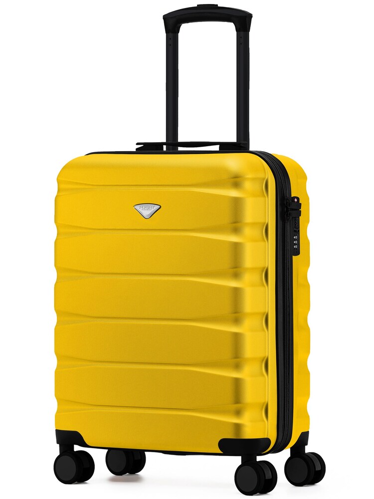 Flight Knight Yellow 55x40x20cm Hand Luggage Maximum Size Approved for Ryanair (Priority) Cabin Bag Overhead Carry On TUI Approved - Image 1 of 1