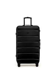 Flight Knight Black 80cm Trunk Suitcase Hard Shell Checked Luggage Long-Haul Travel Large Capacity Interior & TSA Lock Approved on Most UK  Airlines - Image 3 of 3