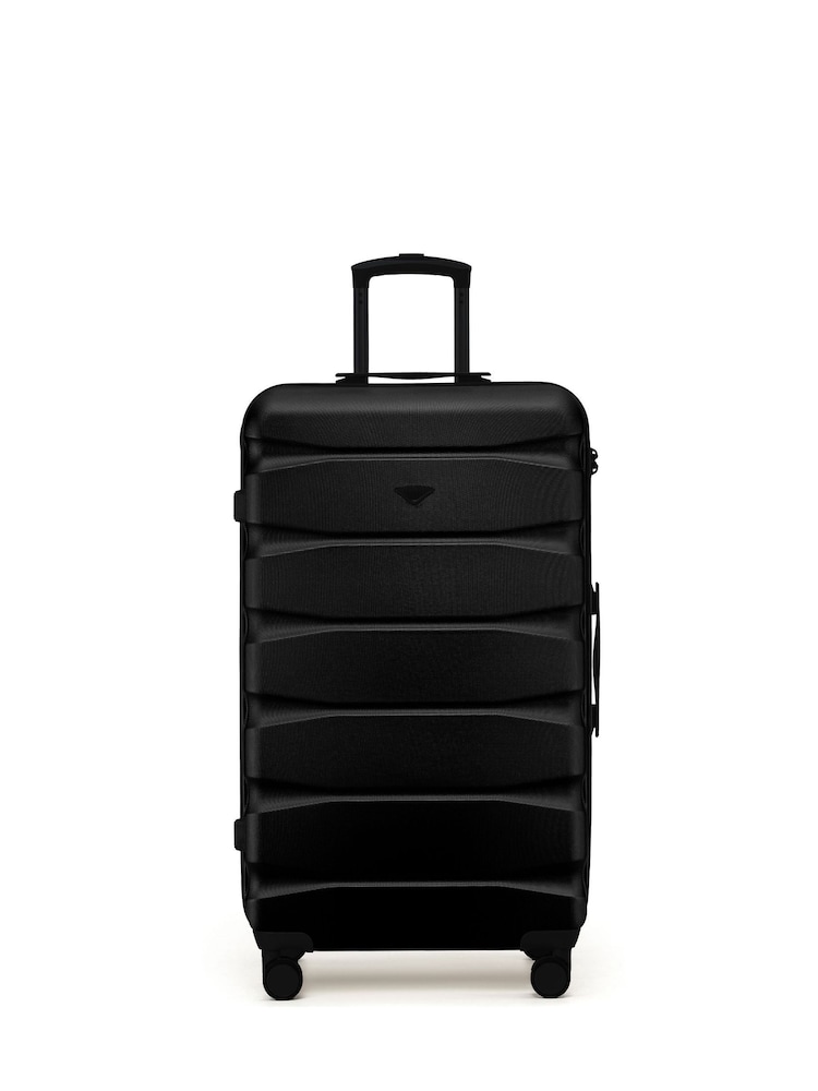 Flight Knight Black 80cm Trunk Suitcase Hard Shell Checked Luggage Long-Haul Travel Large Capacity Interior & TSA Lock Approved on Most UK  Airlines - Image 3 of 3