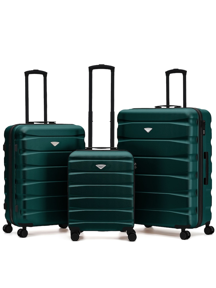Flight Knight Green 55x40x20cm Ryanair (Priority) Over Head Luggage Cabin Case + Medium & Large Checked Baggage Hold Luggage - Image 1 of 1